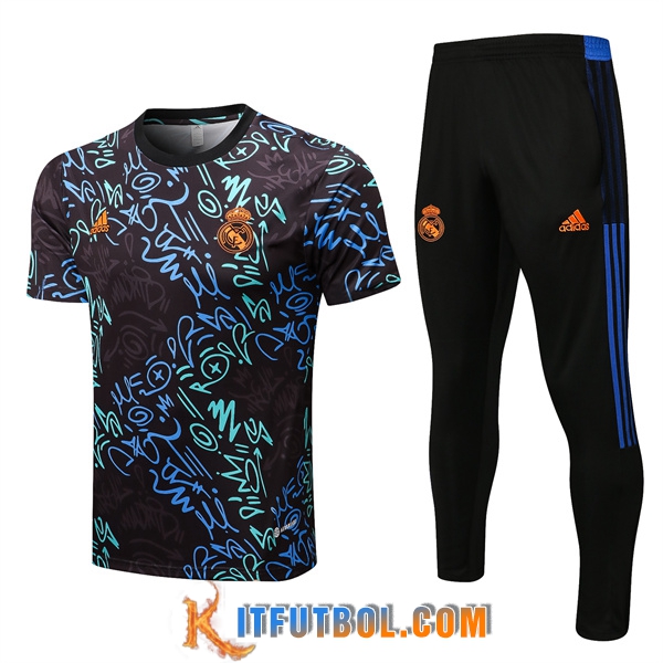 Camiseta Entrenamiento Real Madrid + Pantalones Negro 2022/2023