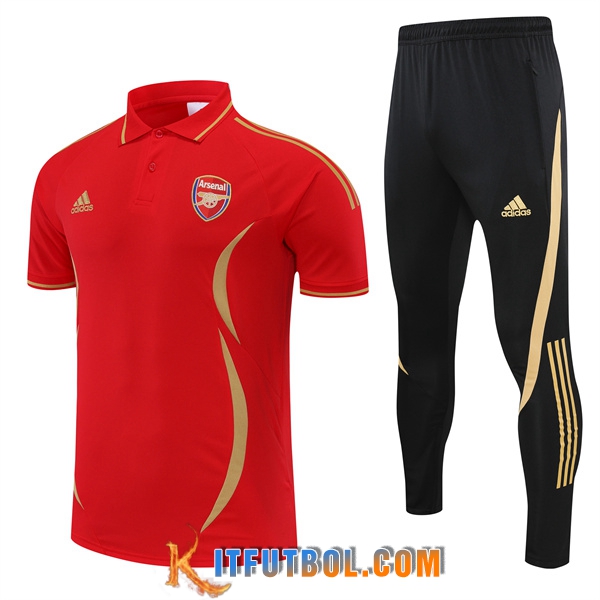 Camiseta Polo Arsenal Rojo 2022/2023