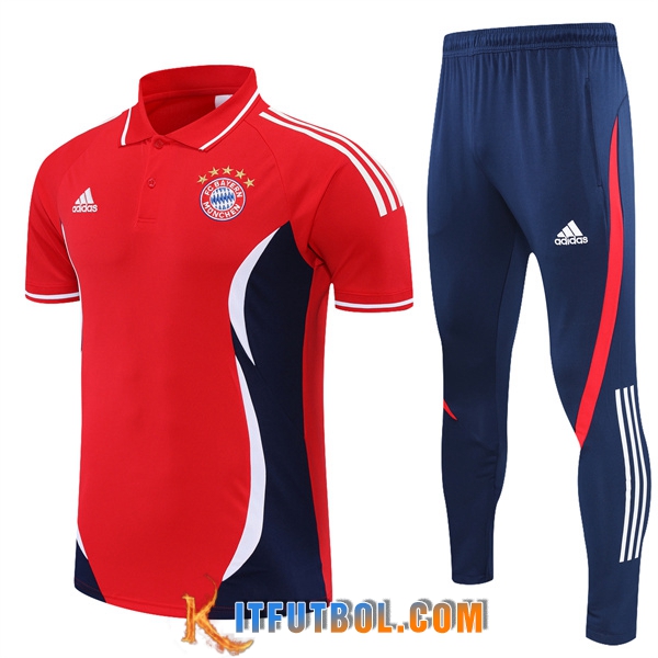 Camiseta Polo Bayern Munich Rojo 2022/2023