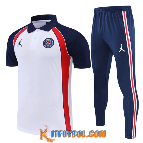 Camiseta Polo Jordan PSG Blanco 2022/2023