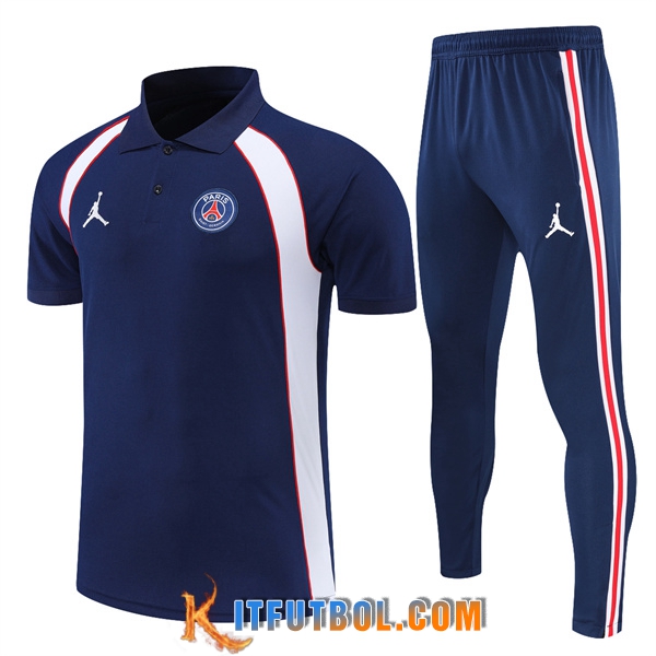 Camiseta Polo Jordan PSG Azul marino 2022/2023
