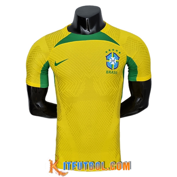 Camiseta Entrenamiento Brasil Amarillo 2022/2023