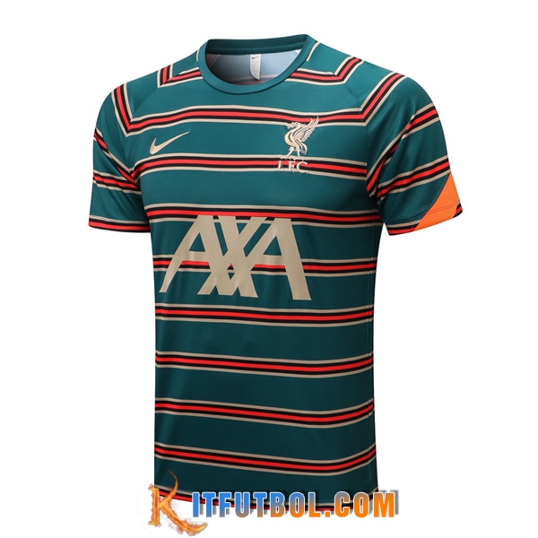 Camiseta Entrenamiento FC Liverpool Verde/Rojo 2022/2023