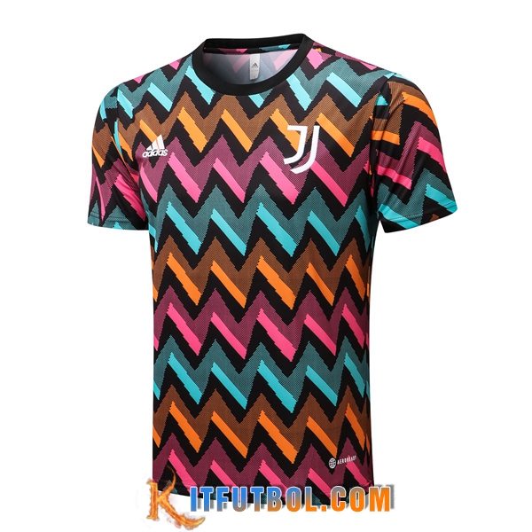 Camiseta Entrenamiento Juventus Azul Claro/Naranja/Rosa 2022/2023