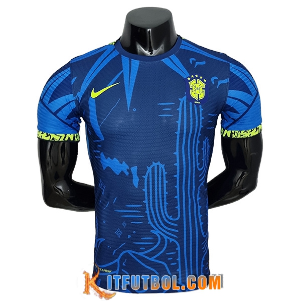 Camiseta Futbol Brasil Player Version Classic Azul 2022/2023