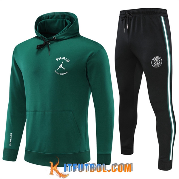 Chaqueta Con Capucha Chandal Jordan PSG Verde 2022/2023