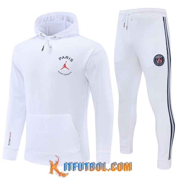 Chaqueta Con Capucha Chandal PSG Blanco 2022/2023