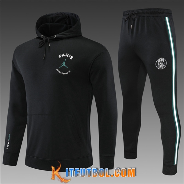Chaqueta Con Capucha Chandal Jordan PSG Ninos Negro 2022/2023
