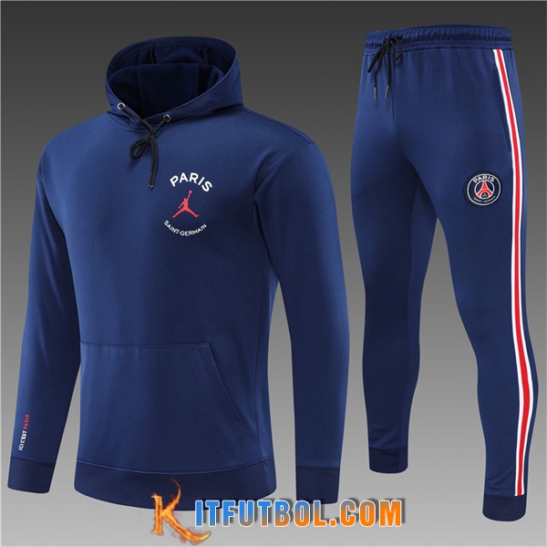 Chaqueta Con Capucha Chandal Jordan PSG Ninos Azul marino 2022/2023