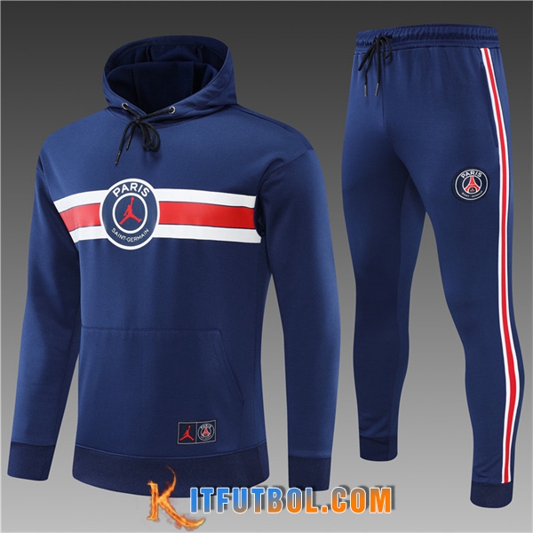 Chaqueta Con Capucha Chandal Jordan PSG Ninos Azul 2022/2023