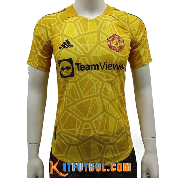 Camisetas De Futbol Manchester United Portero Amarillo 2022/2023