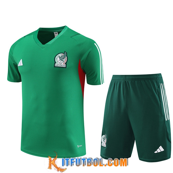 Camiseta Entrenamiento + Cortos México Verde 2023/2024
