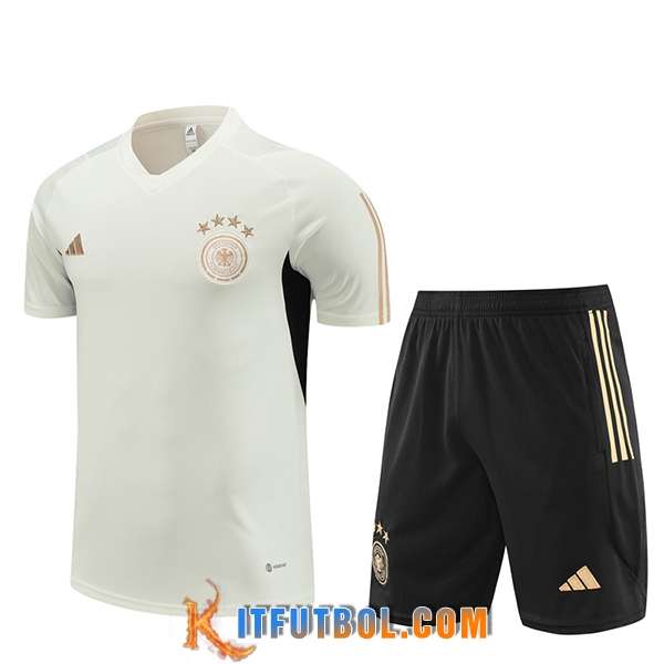 Camiseta Entrenamiento + Cortos Alemania Blanco 2023/2024 -02