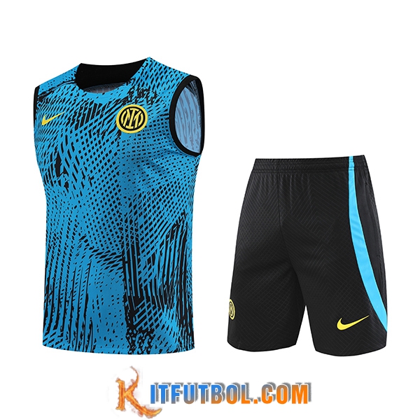 Camiseta Entrenamiento sin mangas + Cortos Inter Milan Azul 2023/2024