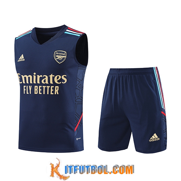 Camiseta Entrenamiento sin mangas + Cortos Arsenal Azul marino 2023/2024