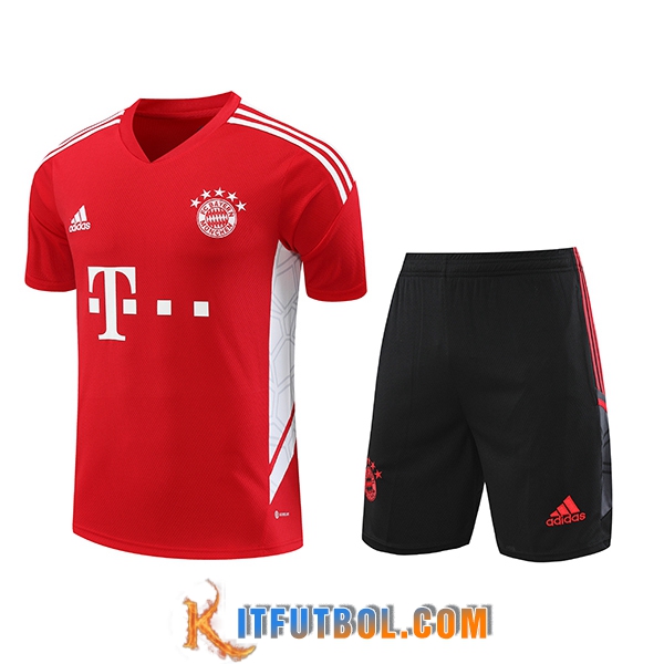 Camiseta Entrenamiento + Cortos Bayern Munich Rojo 2023/2024
