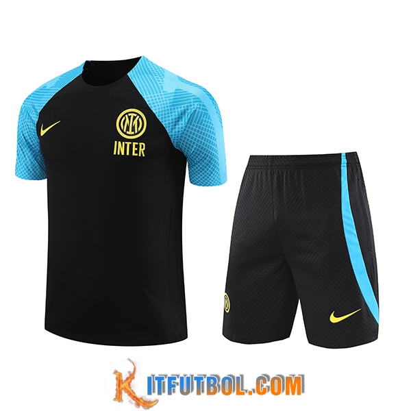 Camiseta Entrenamiento + Cortos Inter Milan Negro 2023/2024