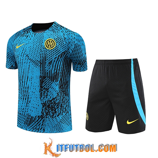Camiseta Entrenamiento + Cortos Inter Milan Azul 2023/2024