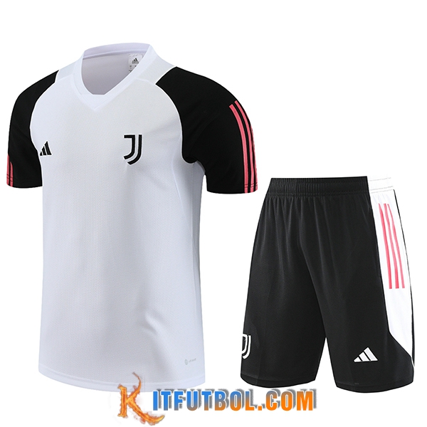 Camiseta Entrenamiento + Cortos Juventus Blanco 2023/2024 -02