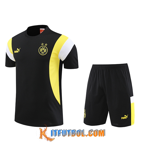 Camiseta Entrenamiento + Cortos Dortmund Negro 2023/2024