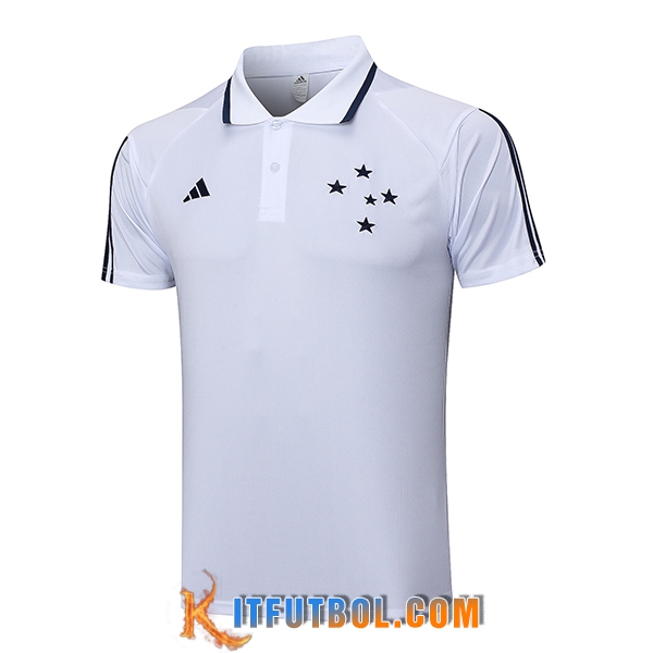 Camiseta Polo Cruzeiro Blanco 2023/2024