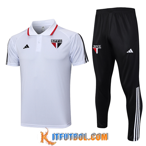 Camiseta Polo Sao Paulo FC Blanco 2023/2024