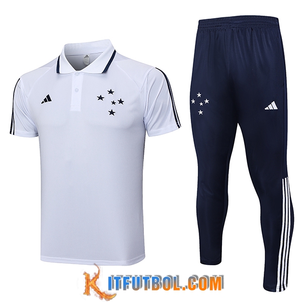 Camiseta Polo Cruzeiro Blanco 2023/2024