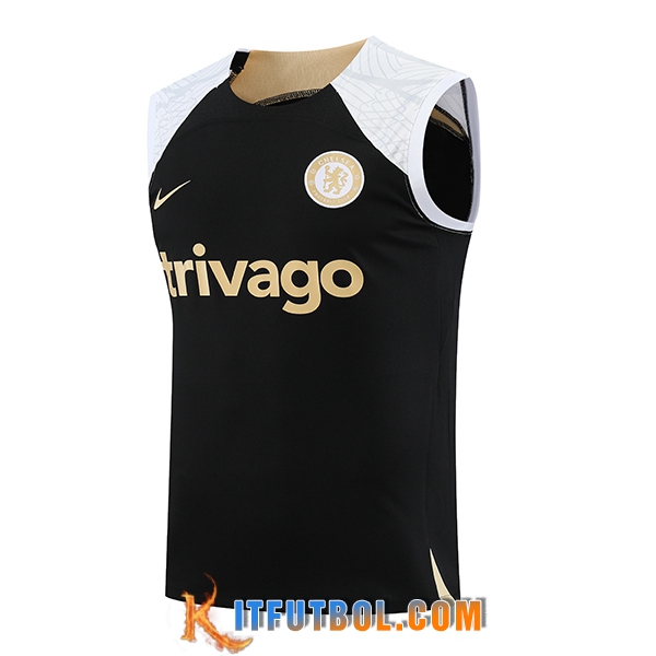 Chalecos De Futbol FC Chelsea Negro 2023/2024