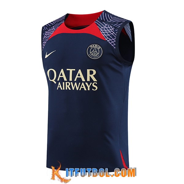 Chalecos De Futbol PSG Azul marino 2023/2024 -02
