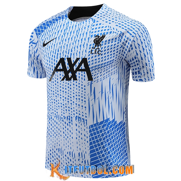 Camiseta Entrenamiento FC Liverpool Azul Claro 2023/2024