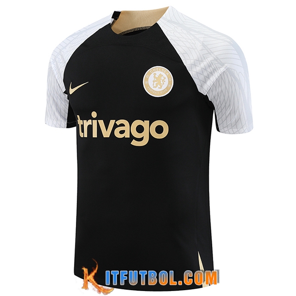 Camiseta Entrenamiento FC Chelsea Negro 2023/2024