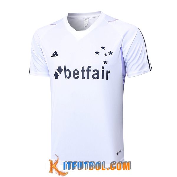 Camiseta Entrenamiento Cruzeiro Blanco 2023/2024