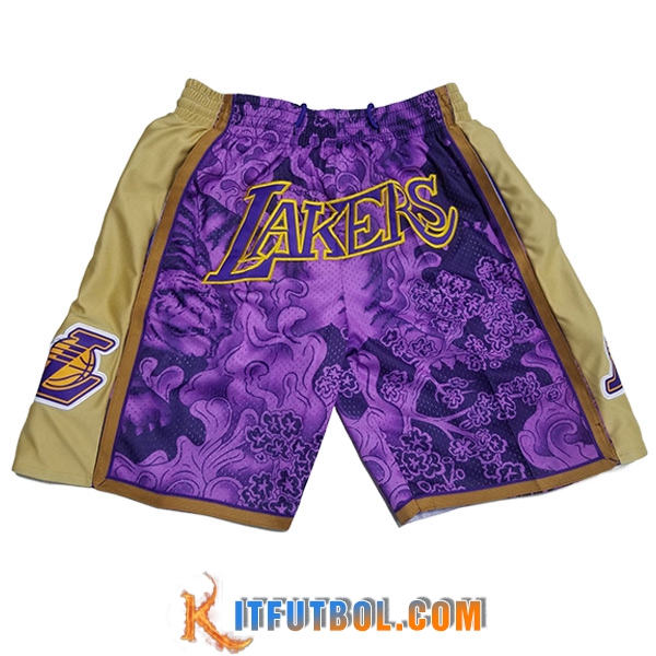 Cortos NBA Los Angeles Lakers Negro