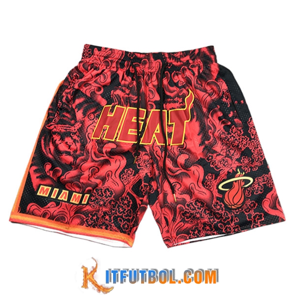 Cortos NBA Miami Heat Negro/Rojo