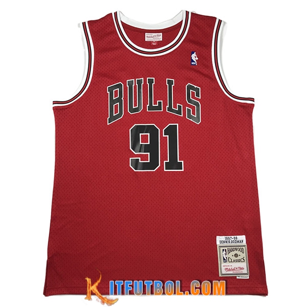 Camisetas Chicago Bulls (RODMAN #91) 2023/24 Rojo