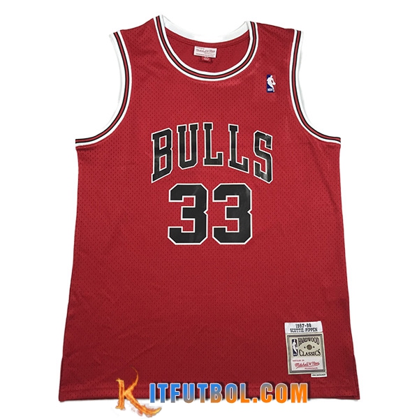Camisetas Chicago Bulls (PIPPEN #33) 2023/24 Rojo