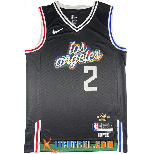 Camisetas Los Angeles Clippers (LEONARO #2) 2023/24 Negro