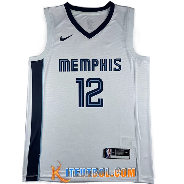 Camisetas Memphis Grizzlies (MORANT #12) 2023/24 Blanco