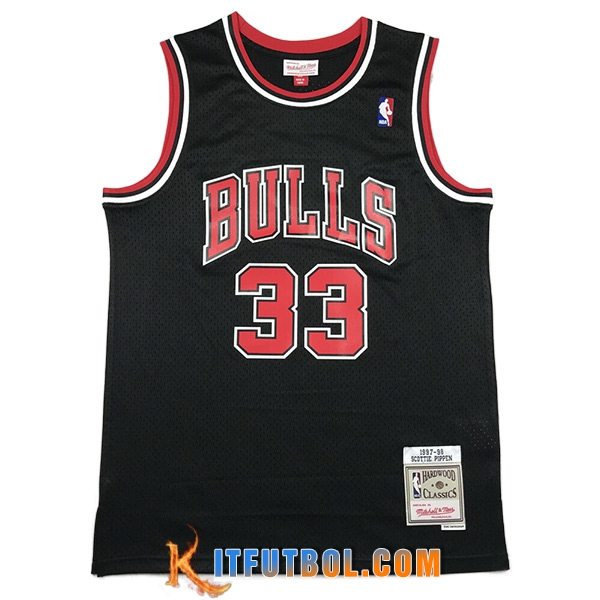 Camisetas Chicago Bulls (PIPPEN #33) 2023/24 Negro