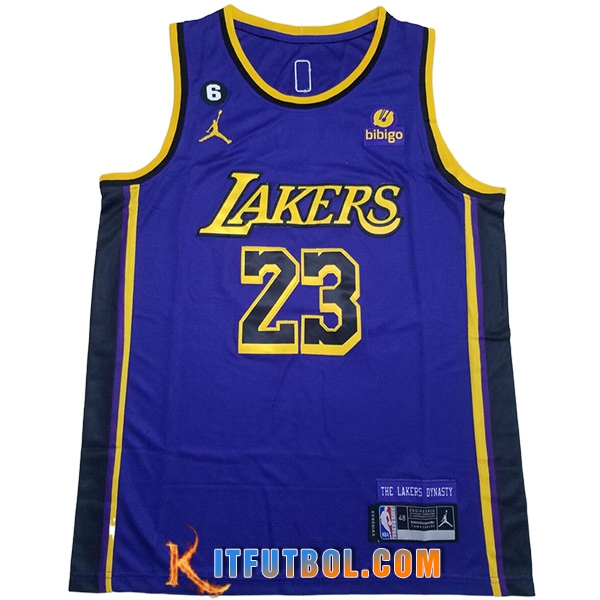 Camisetas Los Angeles Lakers (JAMES #23) 2023/24 Azul