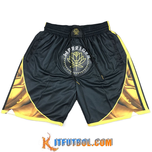 Cortos NBA Golden State Warriors Negro -02