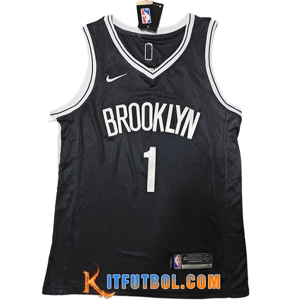 Camisetas Brooklyn Nets (BRIDGES #24) 2023/24 Negro