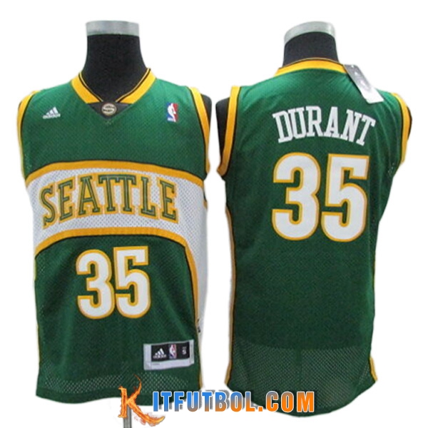 Camisetas Oklahoma City Thunder (DURANT #35) 2023/24 Verde