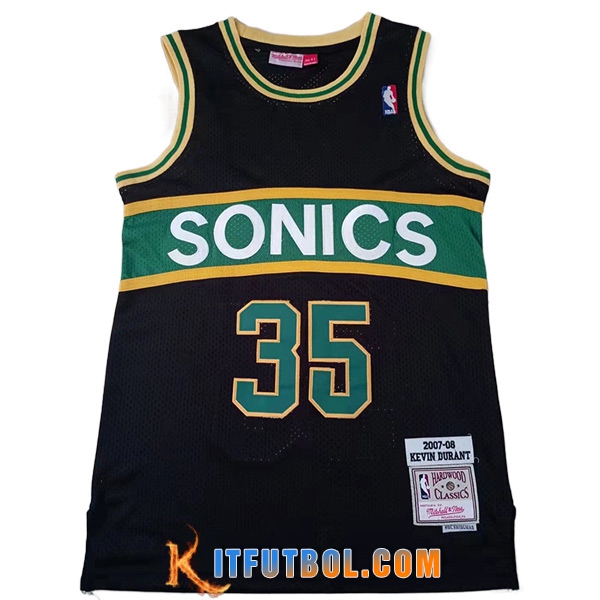 Camisetas Oklahoma City Thunder (DURANT #35) 2023/24 Negro/Verde