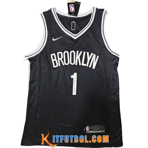 Camisetas Brooklyn Nets (BRIDGES #1) 2023/24 Negro