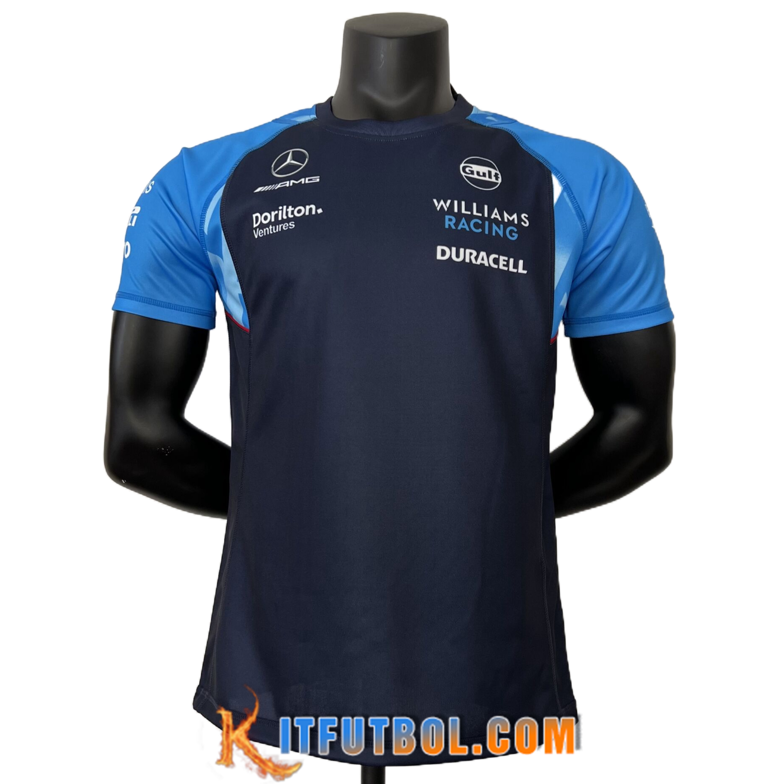 Camiseta de manga corta F1 Mercedes Benz Team Azul marino 2023