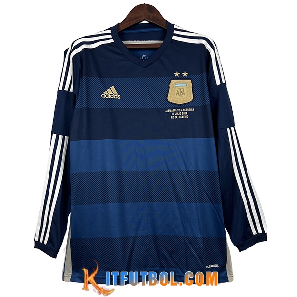 Camisetas De Futbol Argentina Segunda Manga Larga 2014