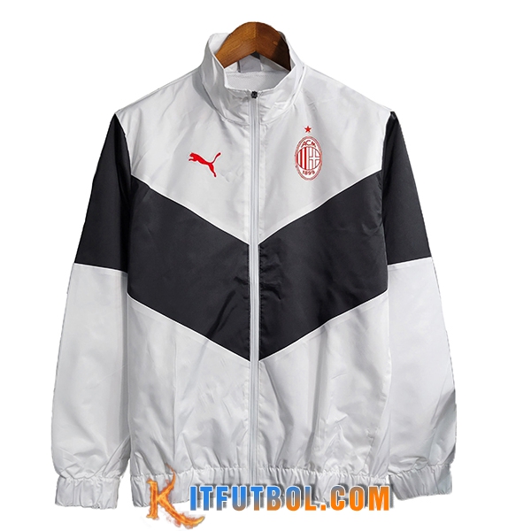 Rompevientos AC Milan Negro/Blanco 2023/2024
