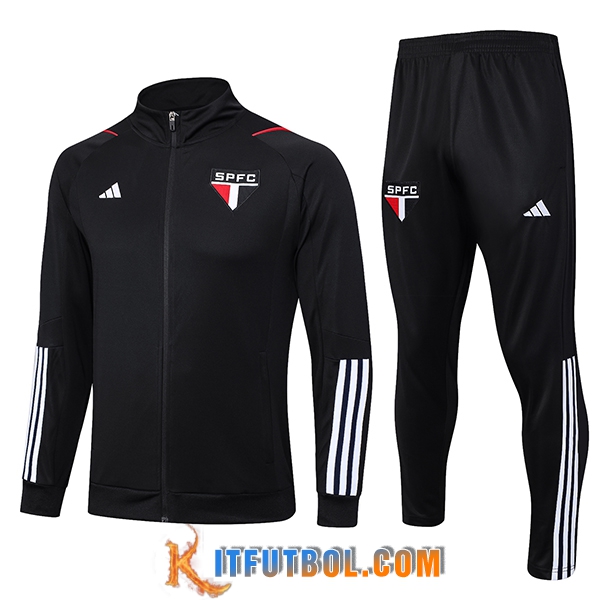Chandal Equipos De Futbol - Chaqueta Sao Paulo FC Negro 2023/2024