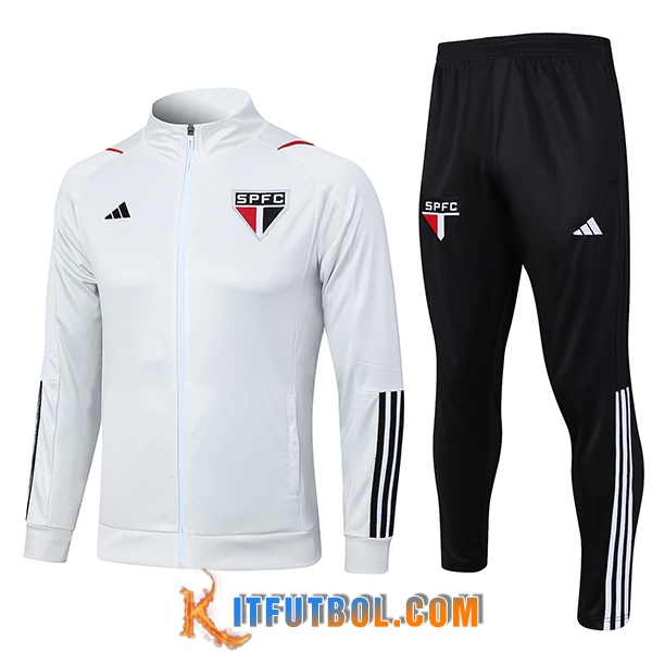 Chandal Equipos De Futbol - Chaqueta Sao Paulo FC Blanco 2023/2024